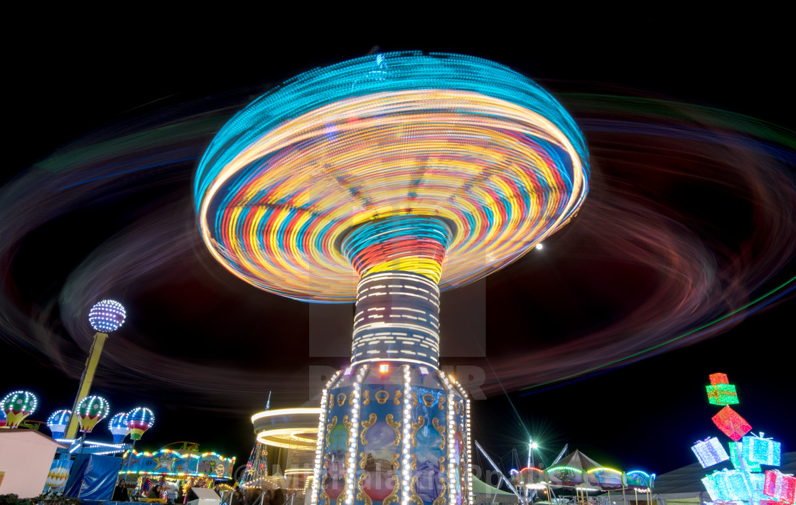 Carousel spinning fast - License, download or print for £9.00 | Photos | Picfair