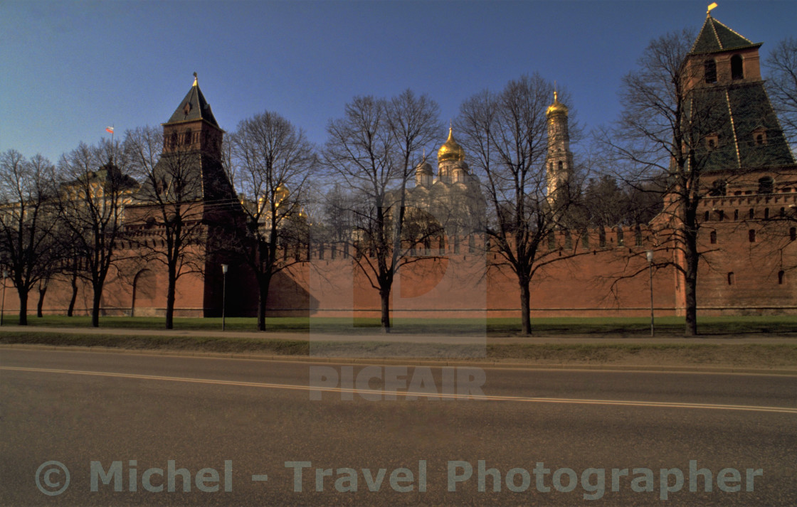 "Moscow Kremlin in Winter" by Michel - Travel Photographer - £16.62 "Moscow Kremlin in Winter" stock image