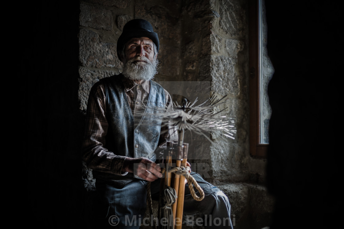 "The Chimney Sweep - Amiata Arts & Crafts" stock image