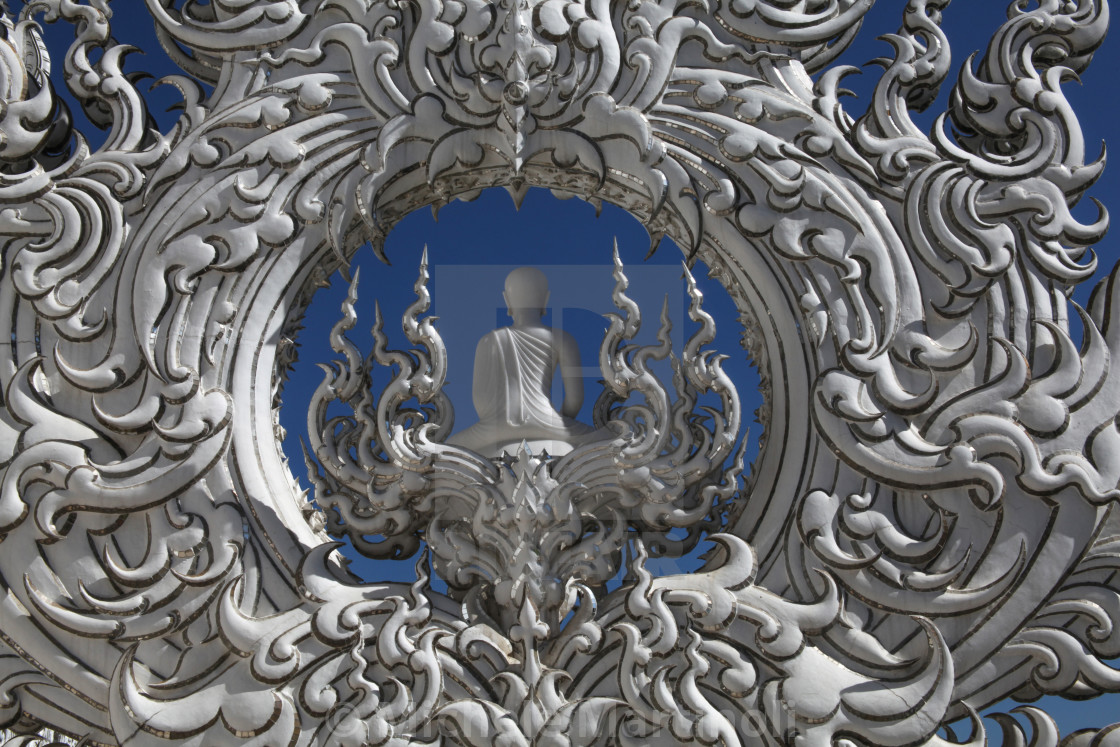 "White Temple Chiang Rai" by Michele Martinoli - $50.80 "White Temple Chiang Rai" stock image