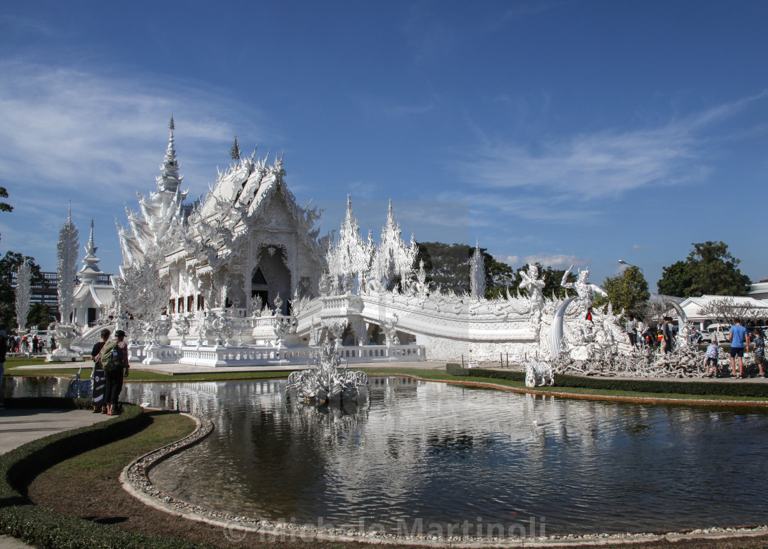 "White Temple Chiang Rai Thailand" by Michele Martinoli - $25.40 "White Temple Chiang Rai Thailand" stock image