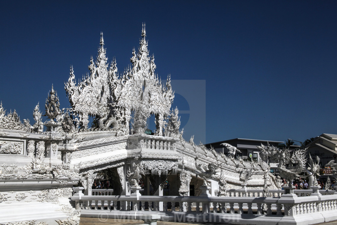 "White Temple Chiang Rai Thailand" by Michele Martinoli - $25.40 "White Temple Chiang Rai Thailand" stock image