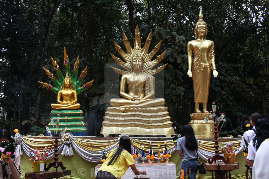 "Three Buddhist Statues" by Michele Martinoli - $24.48 "Three Buddhist Statues" stock image