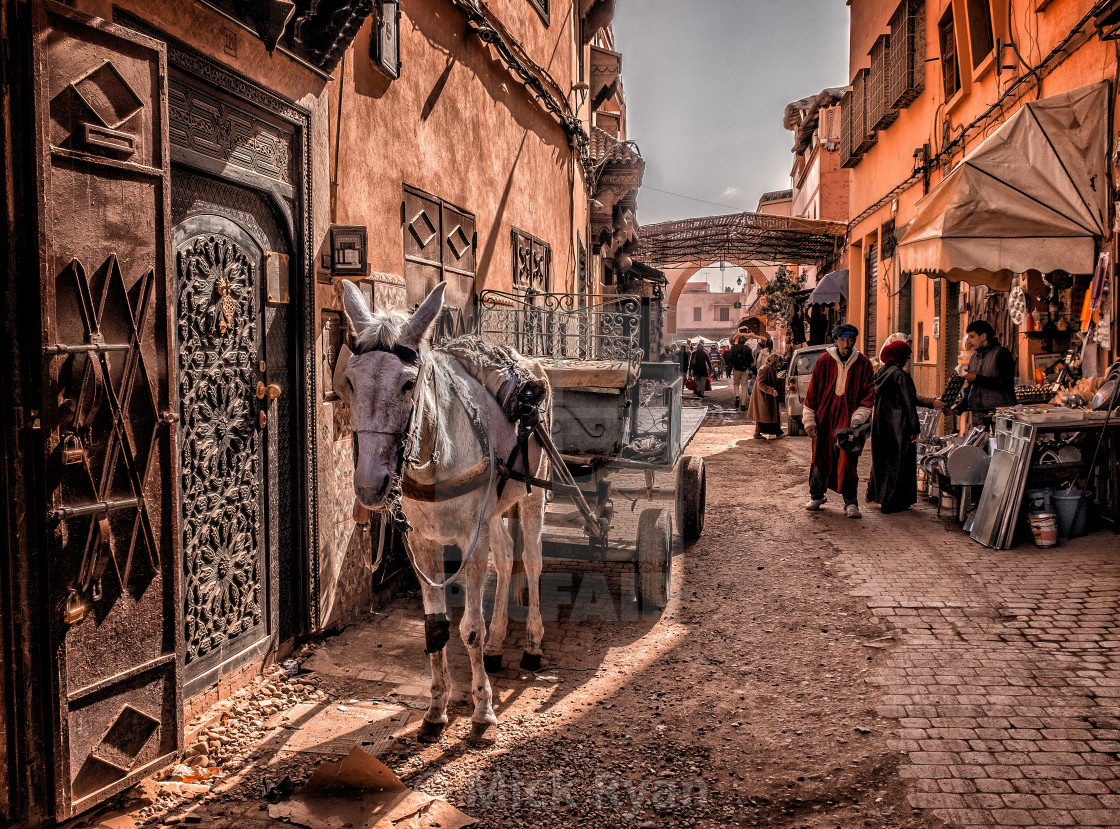 "Marrakech Medina" by Mick Ryan - $92.46 "Marrakech Medina" stock image