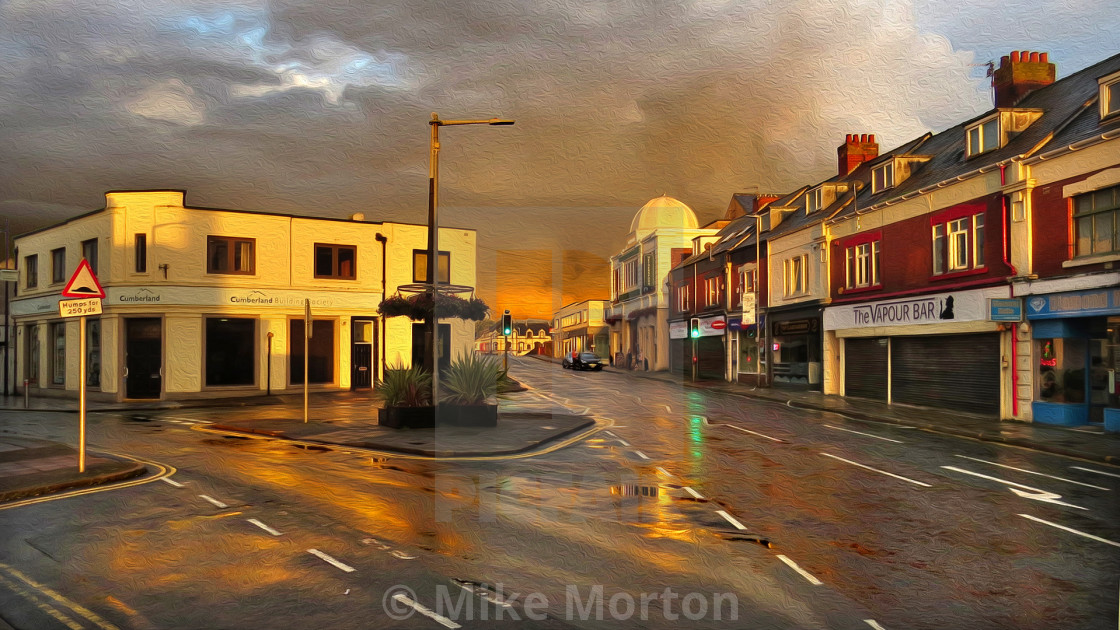 "Stormy Sky Workington" stock image