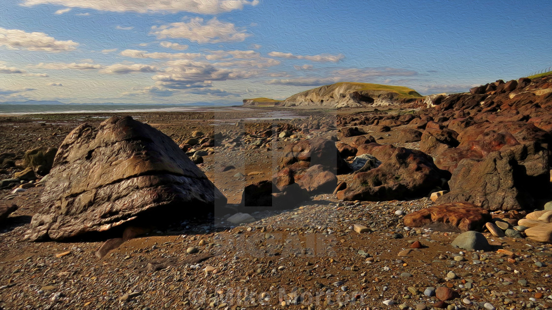 "Slag Bank, Moss Bay" stock image