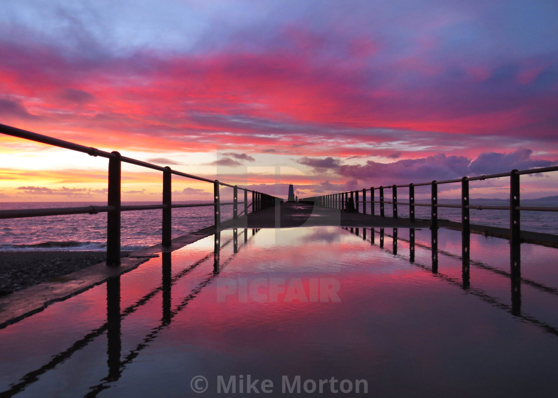 "Solway Sunset" stock image