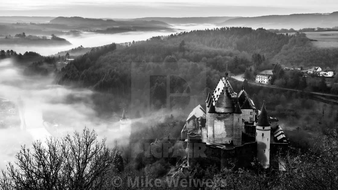 "Vianden Castle" by Mike Weiwers - £12.00 "Vianden Castle" stock image