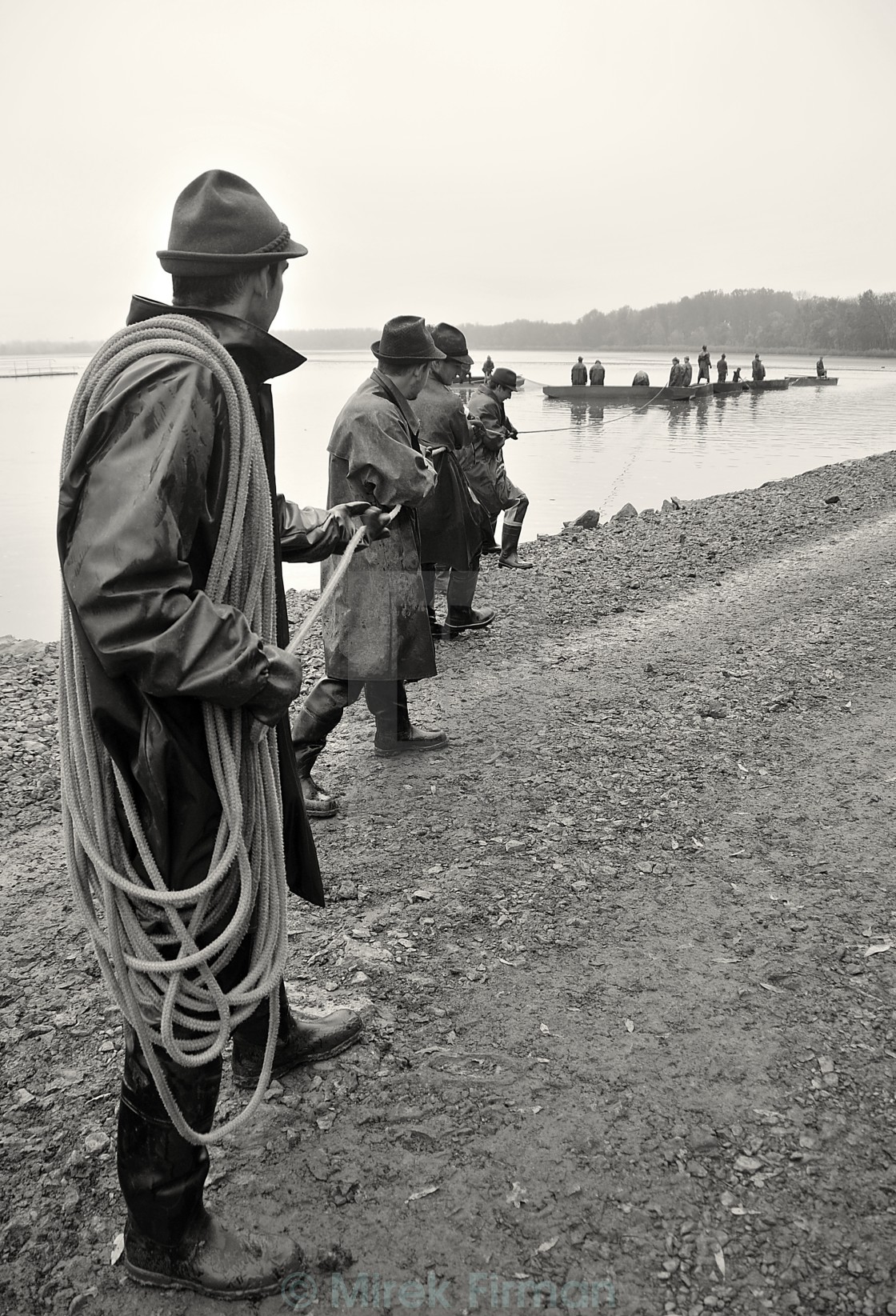 "Fishing Out 5" stock image