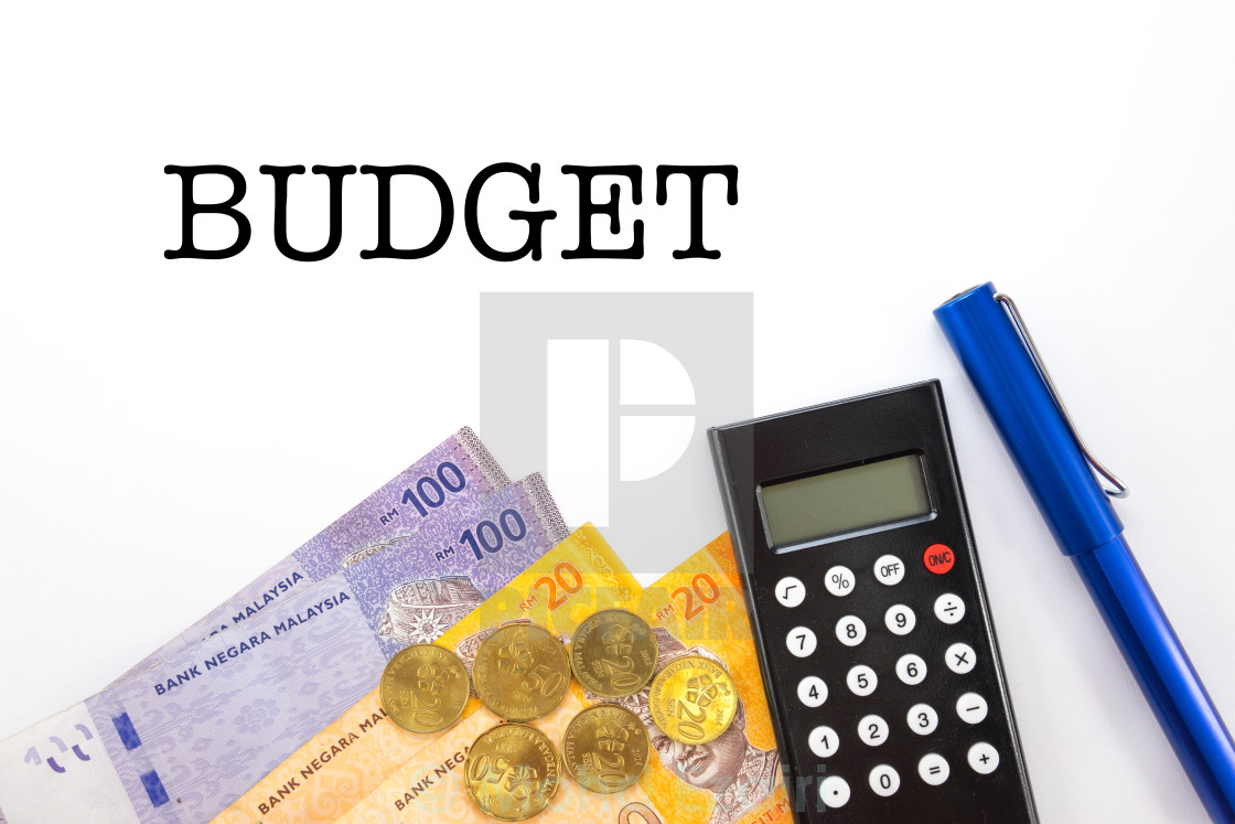 word budget malaysia money with calculator pen and notebook budget money calculator