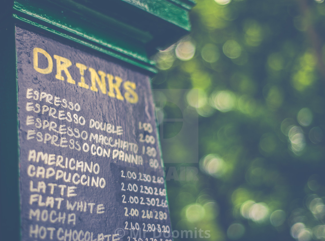 Coffee Kiosk Menu License Download Or Print For 12 40 Photos Picfair