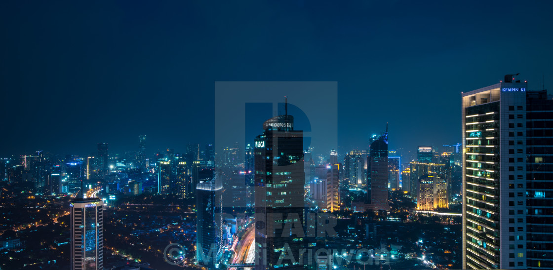 "Jakarta cityscape" stock image