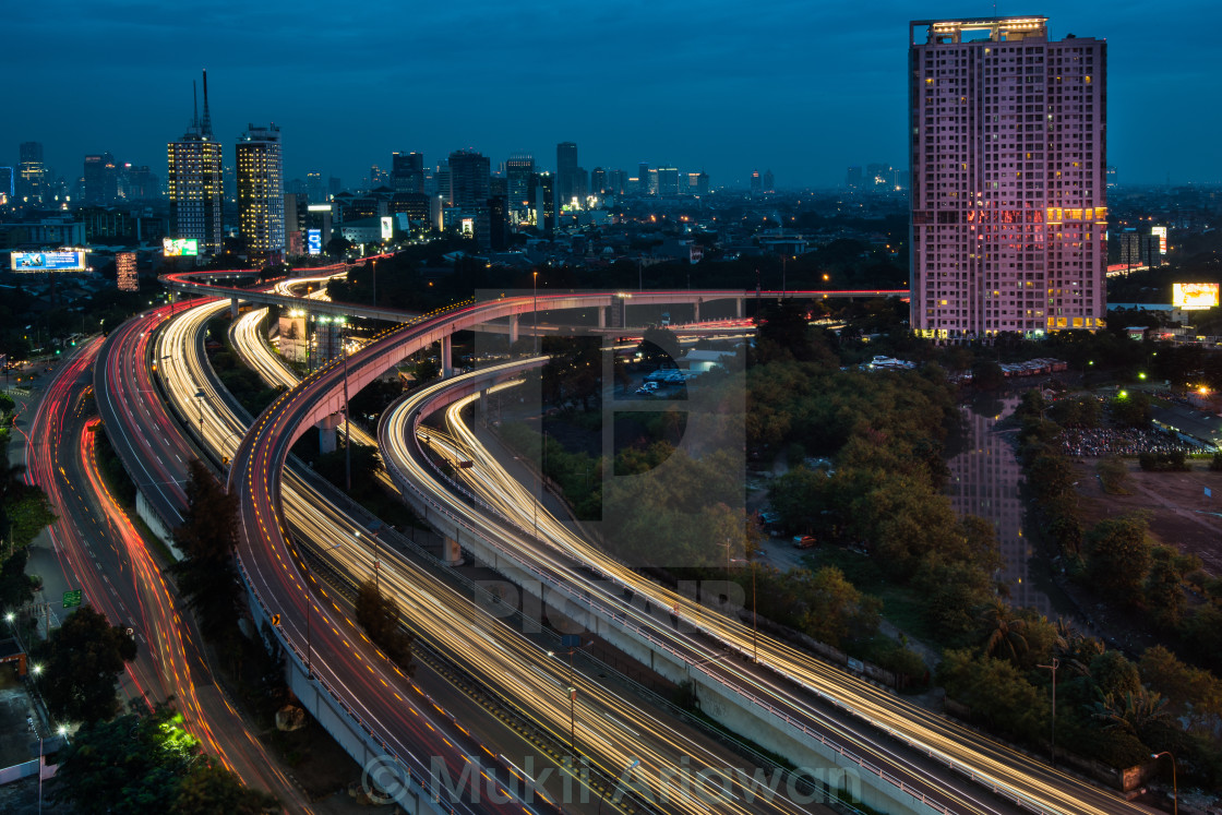 "Streams of Lights" stock image