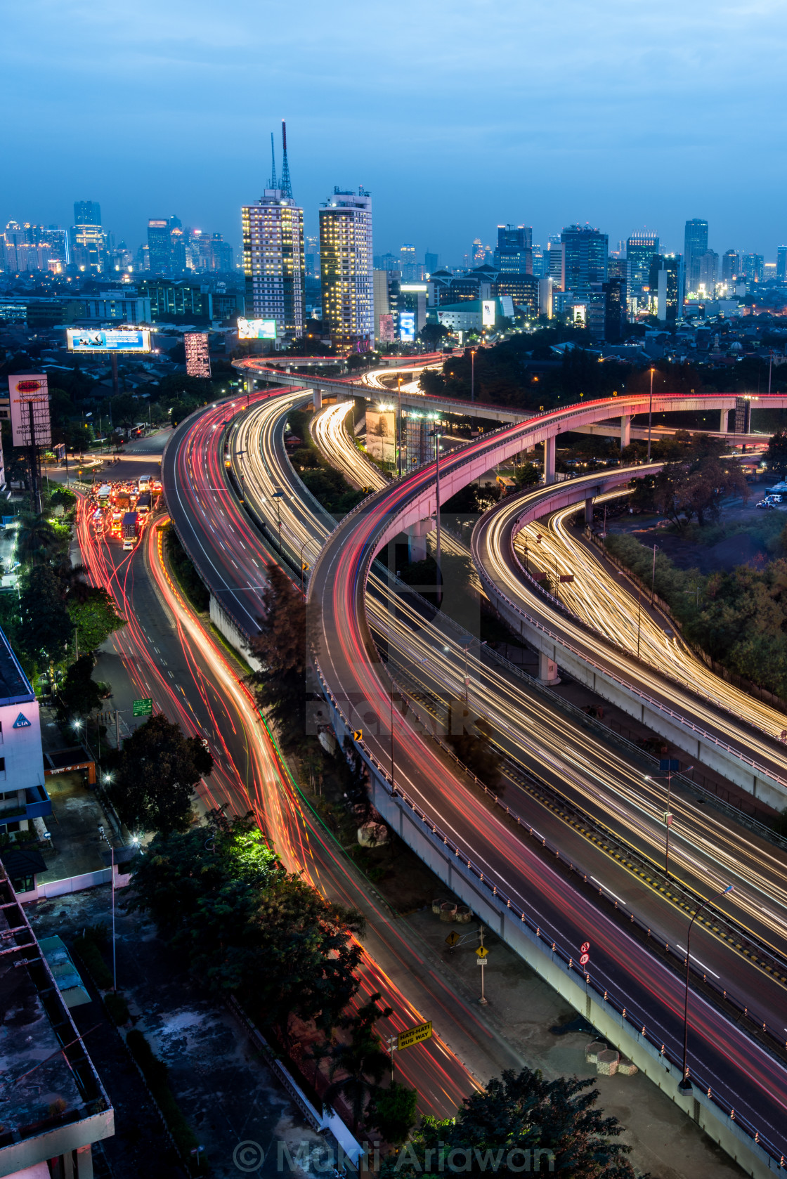 "Jakarta: Light Painting 2" stock image