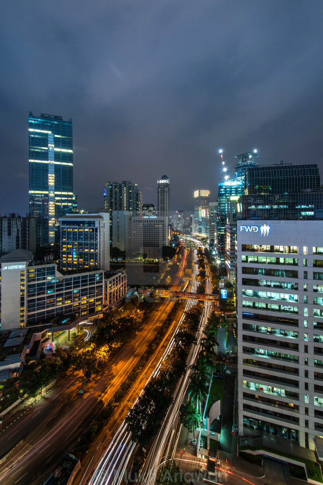 "Jakarta fiery track" stock image