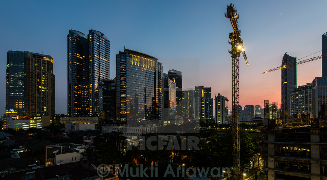 "Heart of Mega Kuningan" stock image