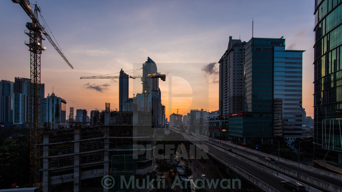 "Jakarta: A day passes by" stock image