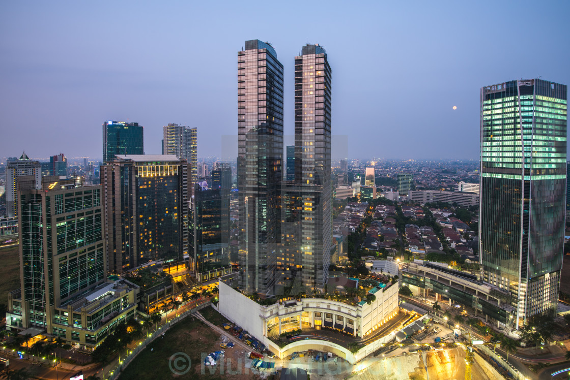 "The Marriott, The Ritz and The Moon" stock image