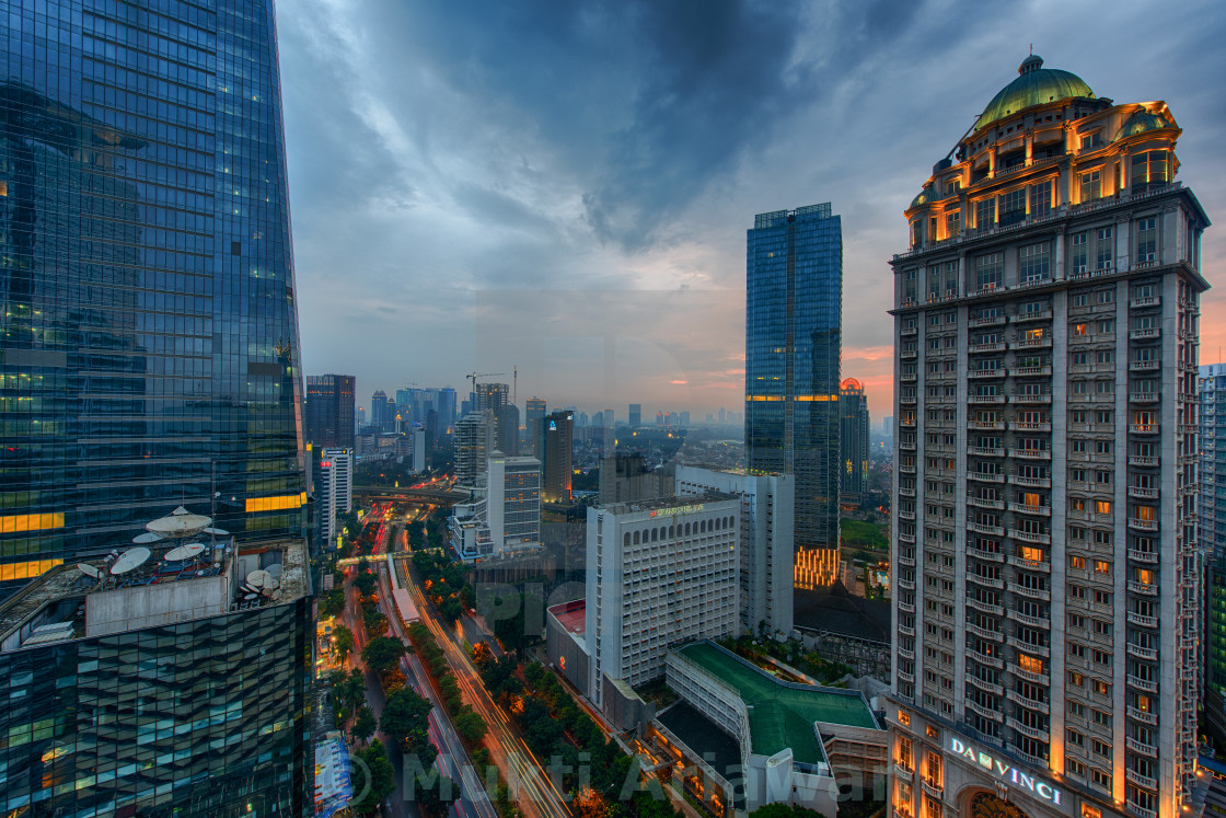 "The Three (Fourth) Towers" stock image