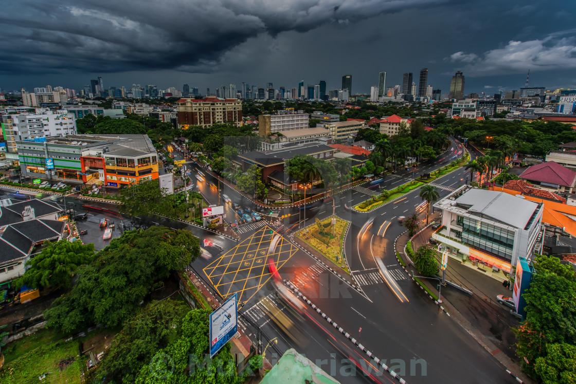 "Dark cloud, bright mood" stock image