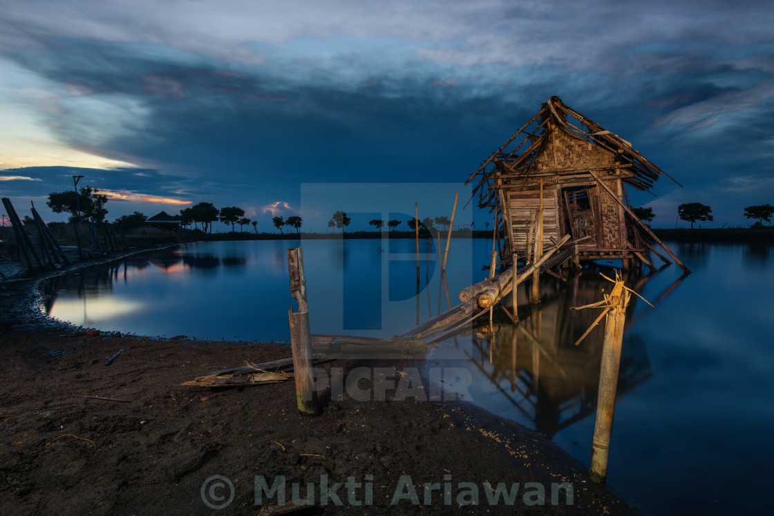 "The Lone Hut" stock image