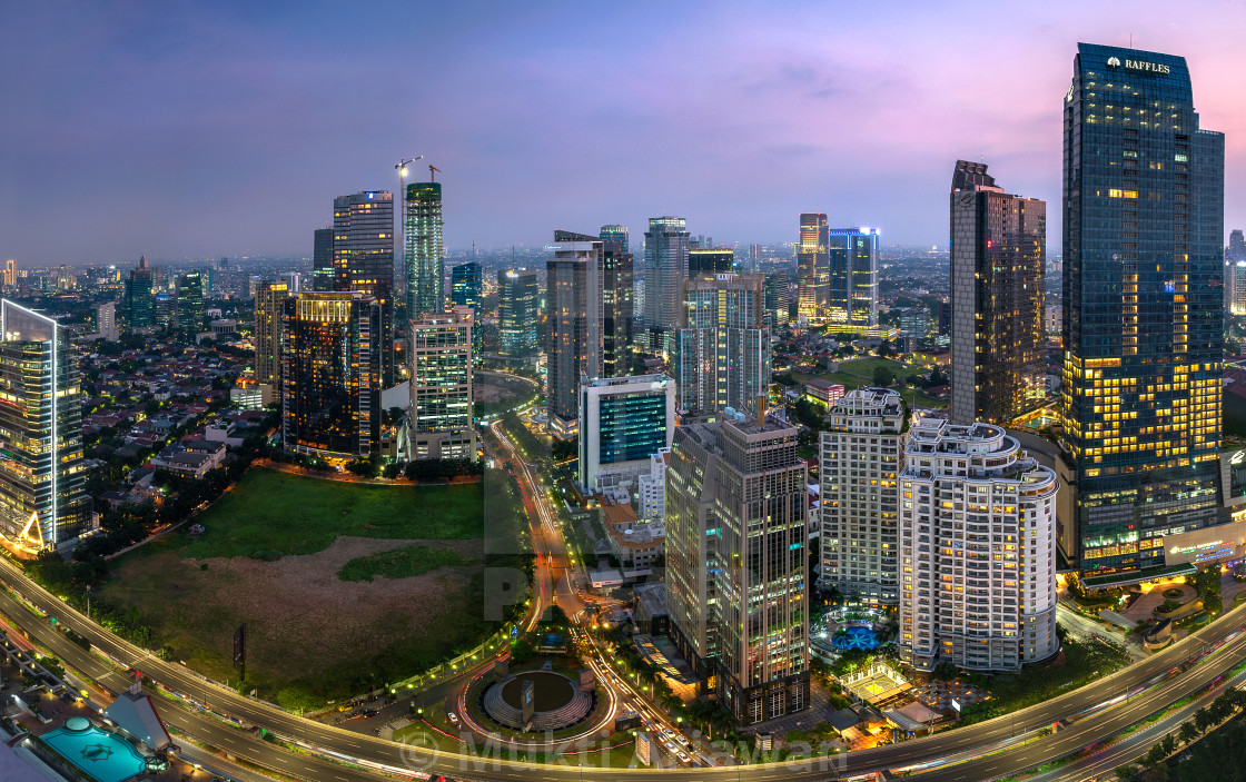 "Jakarta : Mega Kuningan horizon in the afternoon" stock image