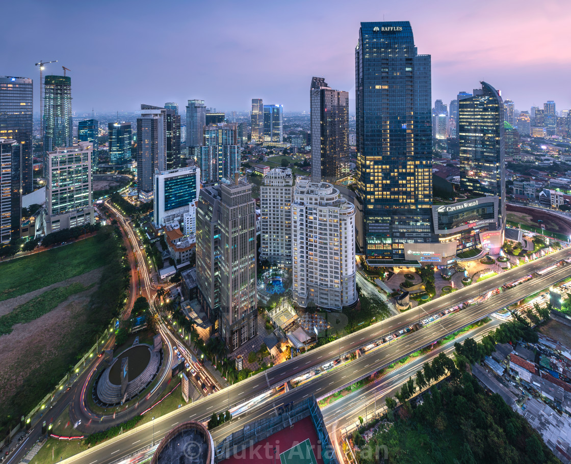 "Jakarta : Mega Kuningan corner" stock image