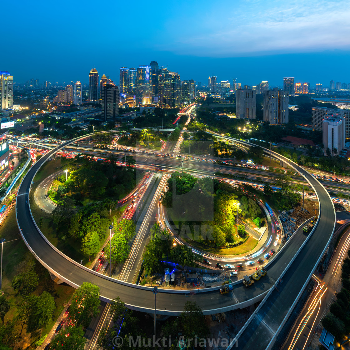 "Jakarta: Semanggi Roundabout" stock image