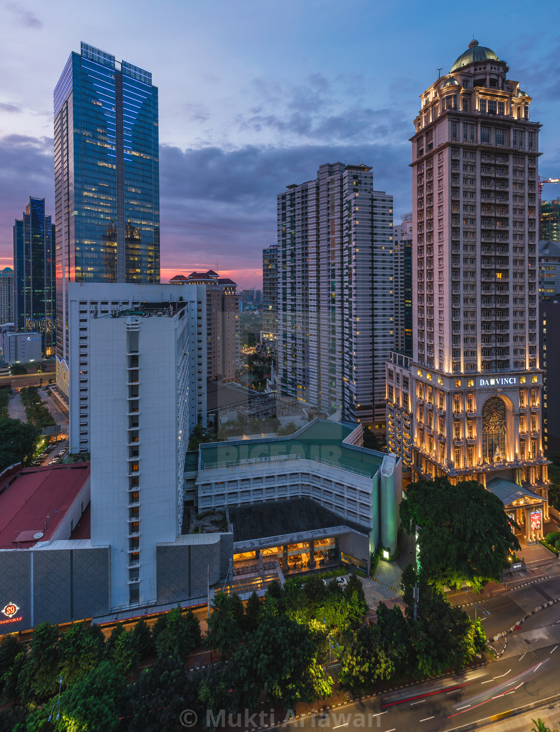 "Jakarta: Sudirman business district in the afternoon" stock image