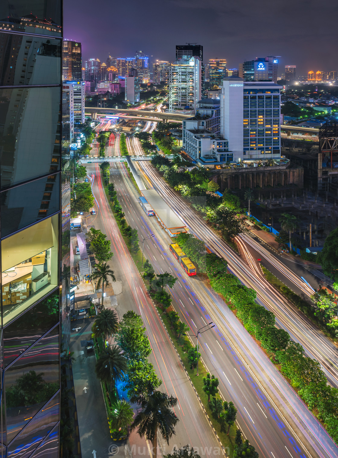 "Jakarta: Sudirman bus stop" stock image