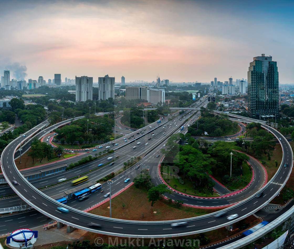 "Jakarta: New face of Semanggi Interchange 2" stock image