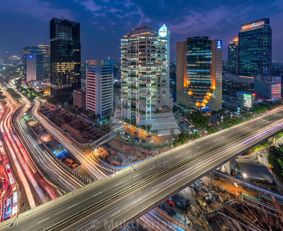 "Jakarta: Sudirman intersection" stock image