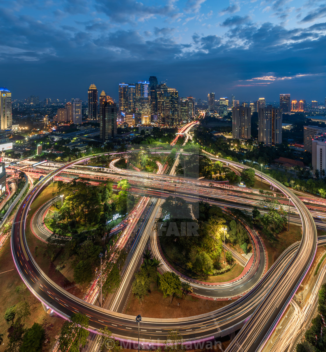 "Jakarta: New face of Semanggi Interchange 3" stock image