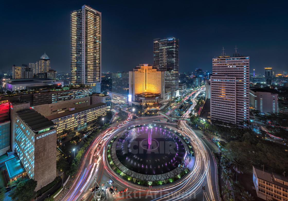 "Jakarta : Selamat Datang Monument / Bundaran HI" stock image