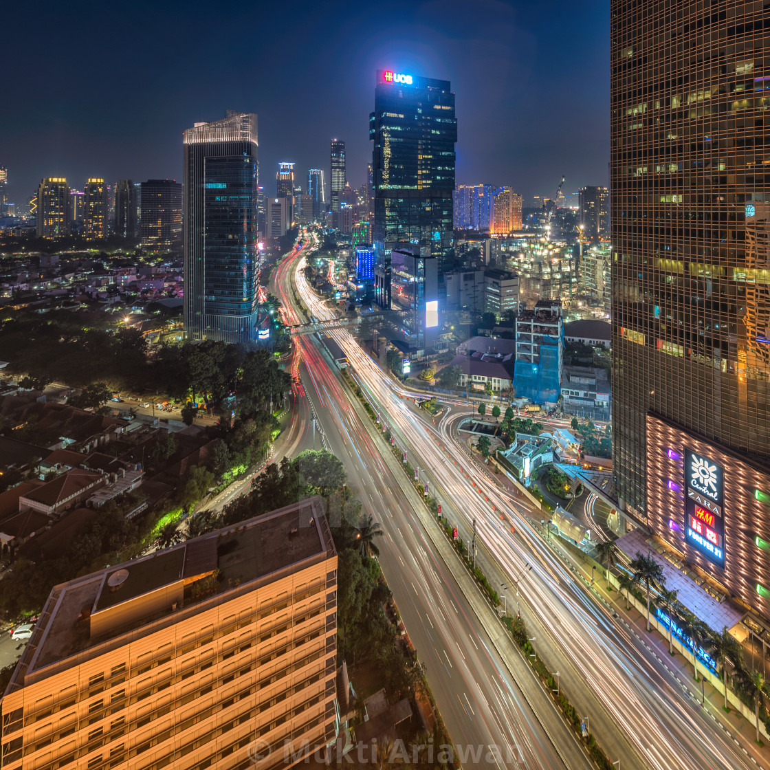 "Jakarta: Thamrin during peak hours" stock image