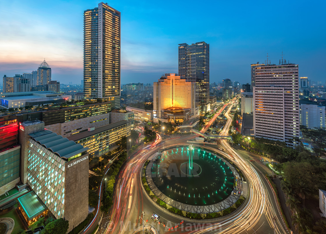 "Jakarta : Selamat Datang Monument / Bundaran HI" stock image