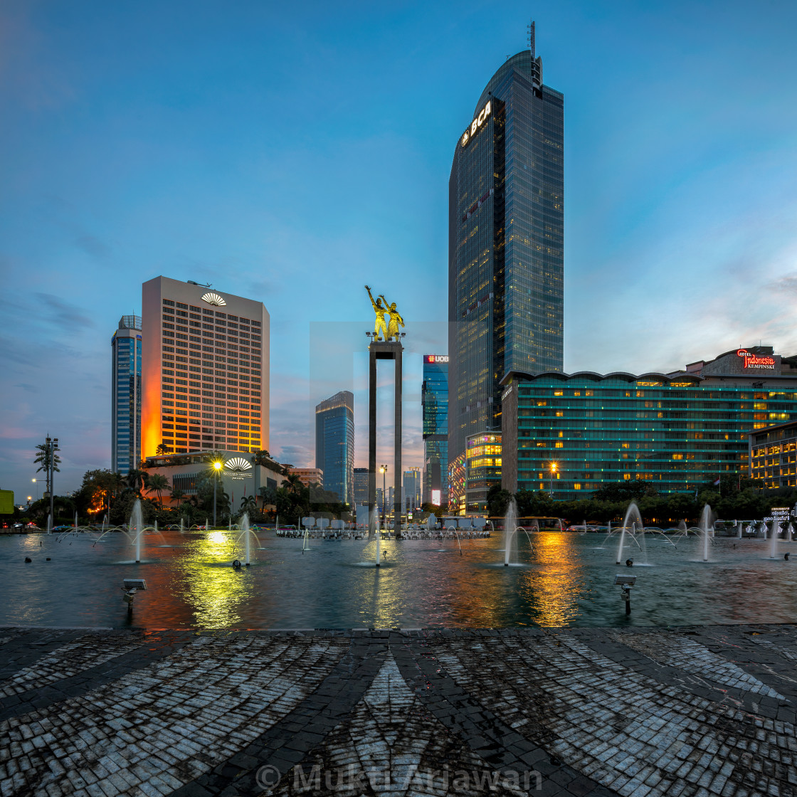 "Jakarta : Selamat Datang Monument (1/3)" stock image