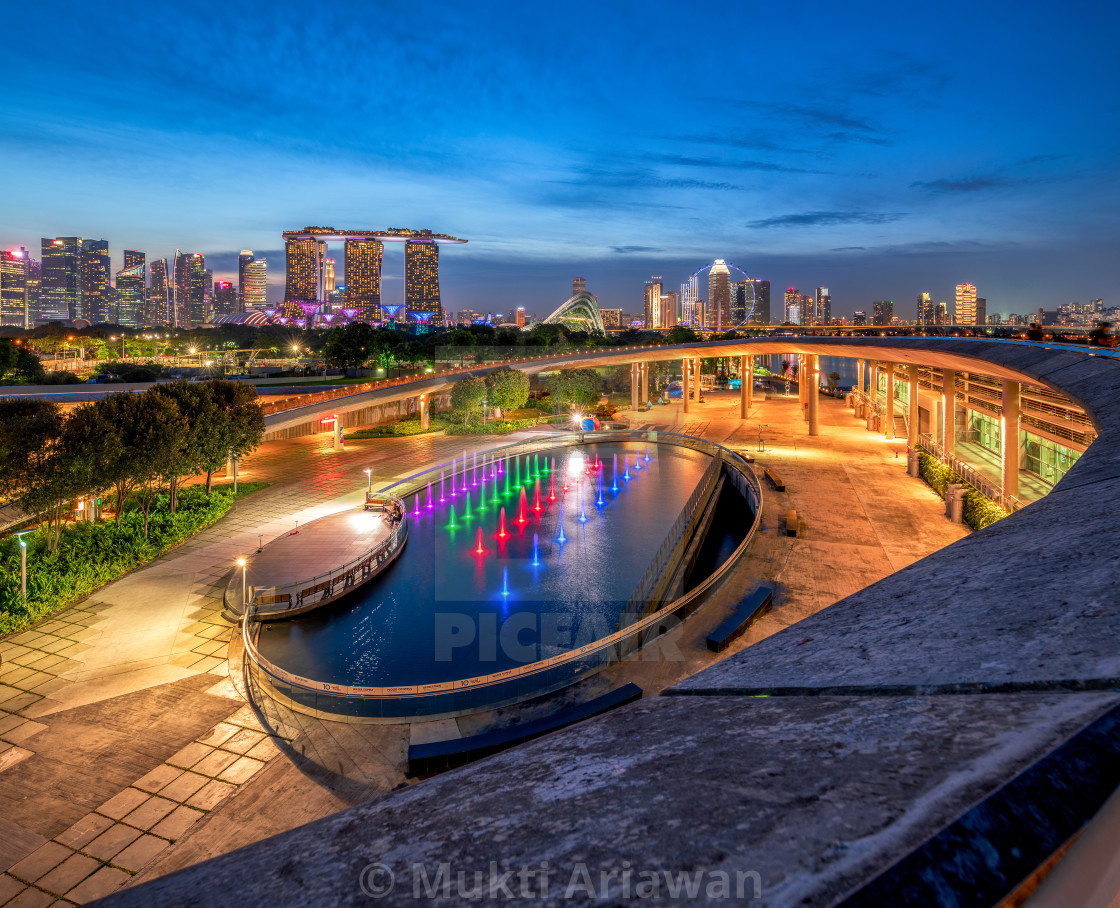 "Singapore Marina Barrage" stock image