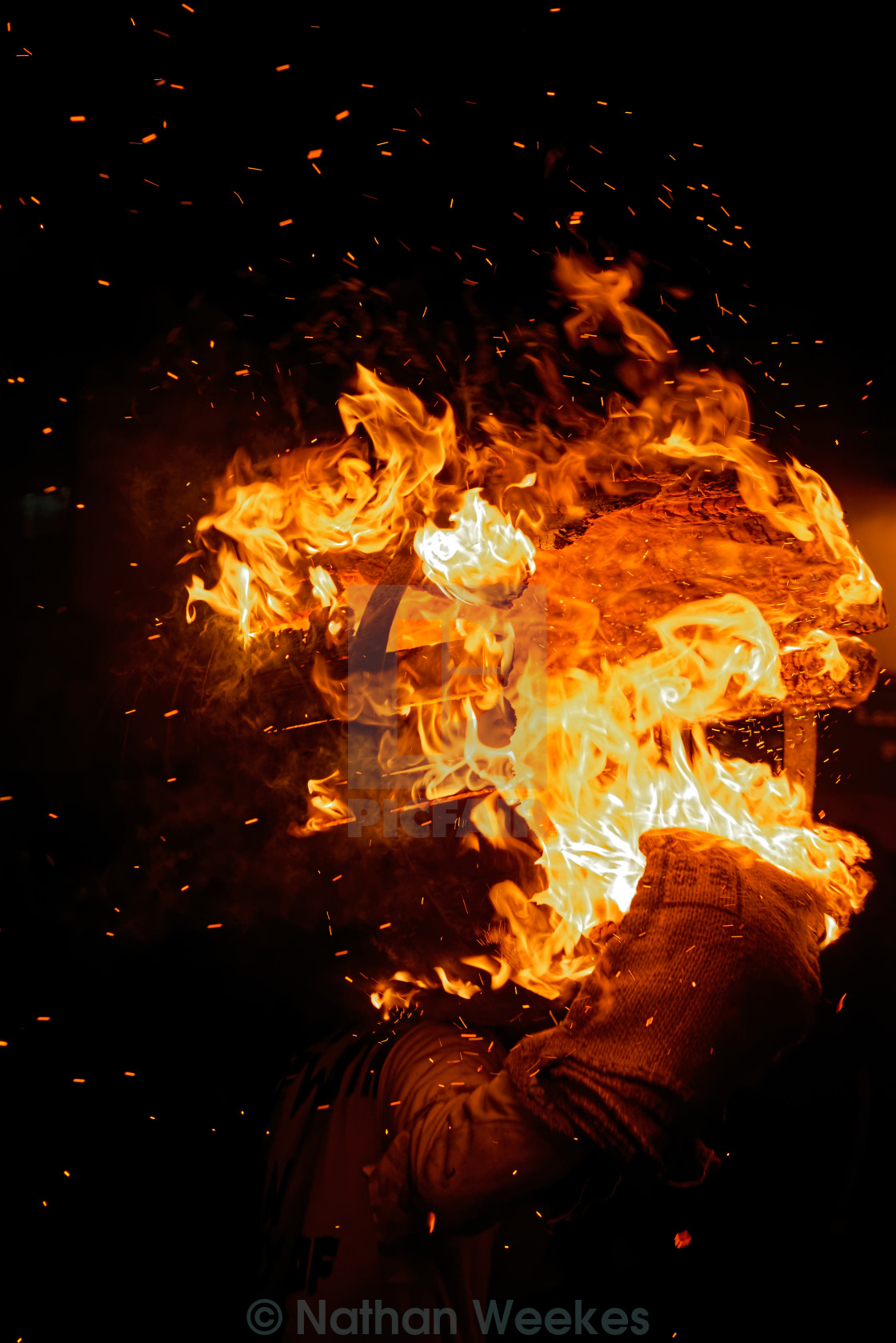 "Ottery Tar Barrels - 2015" stock image