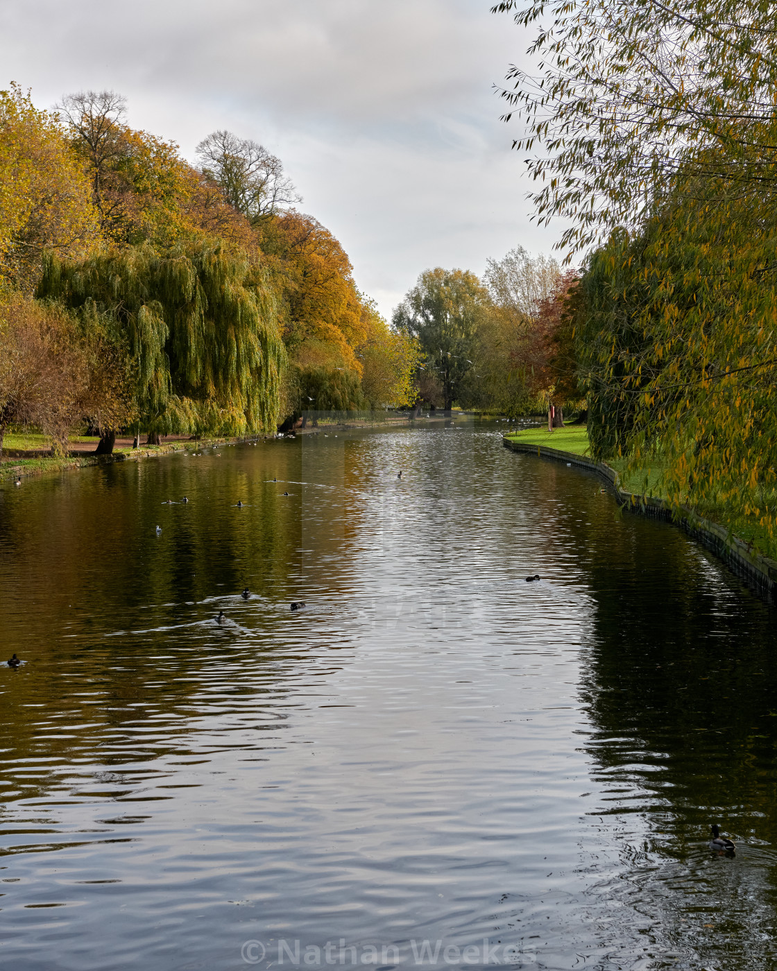 "The River Great Ouse, Bedford" stock image