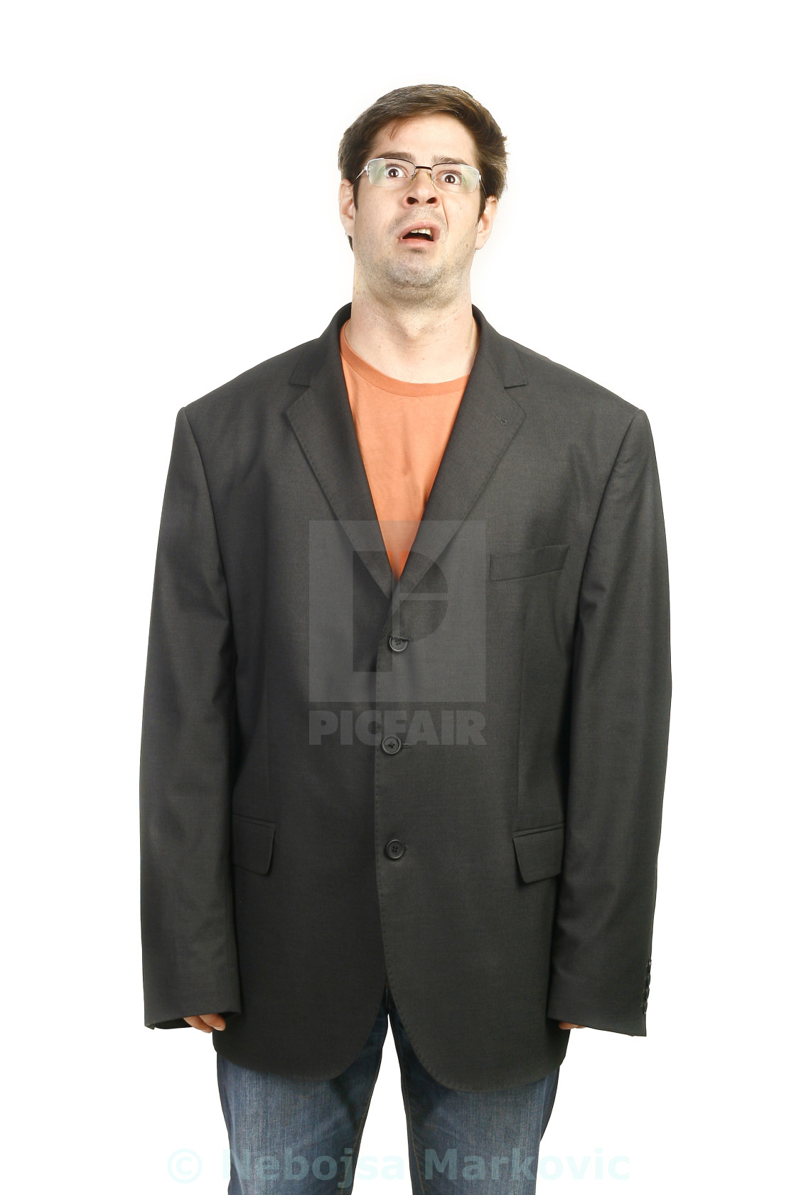 Funny Man in a Big black Suit - License, download or print for £ | Photos | Picfair Funny Man in a Big black Suit - License, download or print for £ | Photos | Picfair