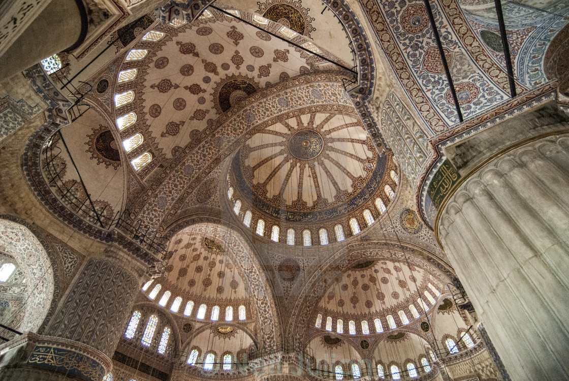 Blue Mosque Interior License Download Or Print For 24 80