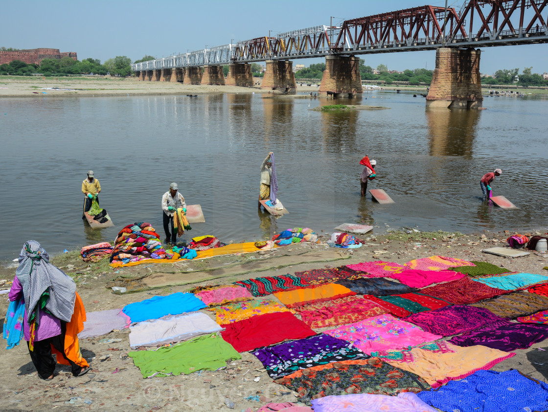 Washing Clothes On The River Bank License Download Or Print For