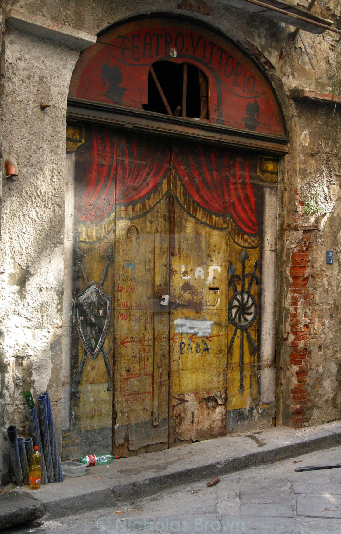 "Theatre Door" stock image