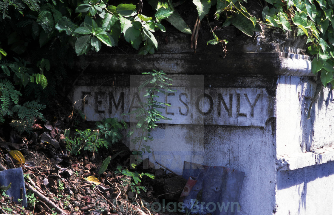 "Females only" stock image