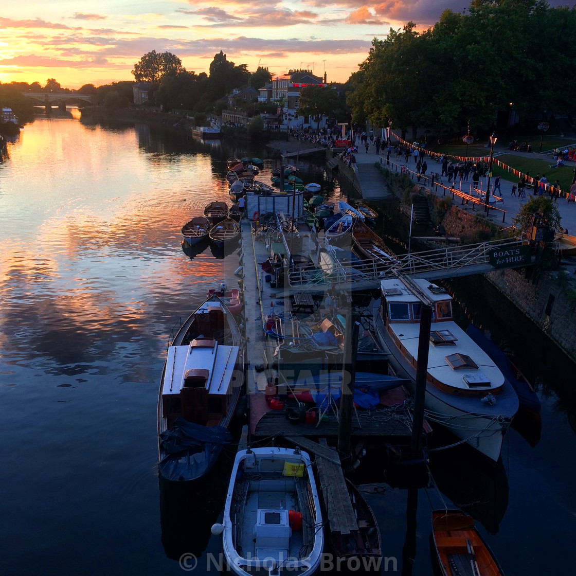 "Richmond sunset" stock image