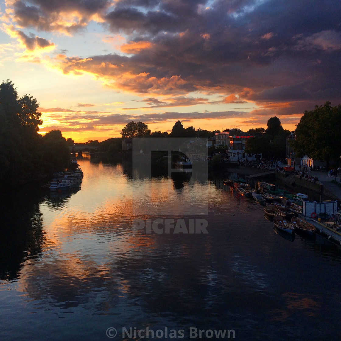 "Fading light - Richmond" stock image