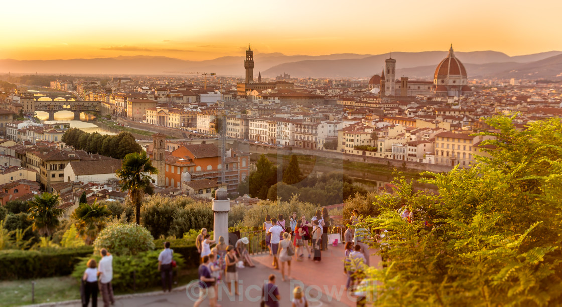 "Sunset in Florence" stock image