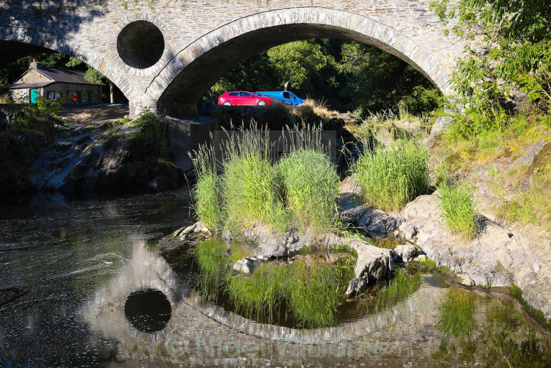 "Bridge Reflection" stock image