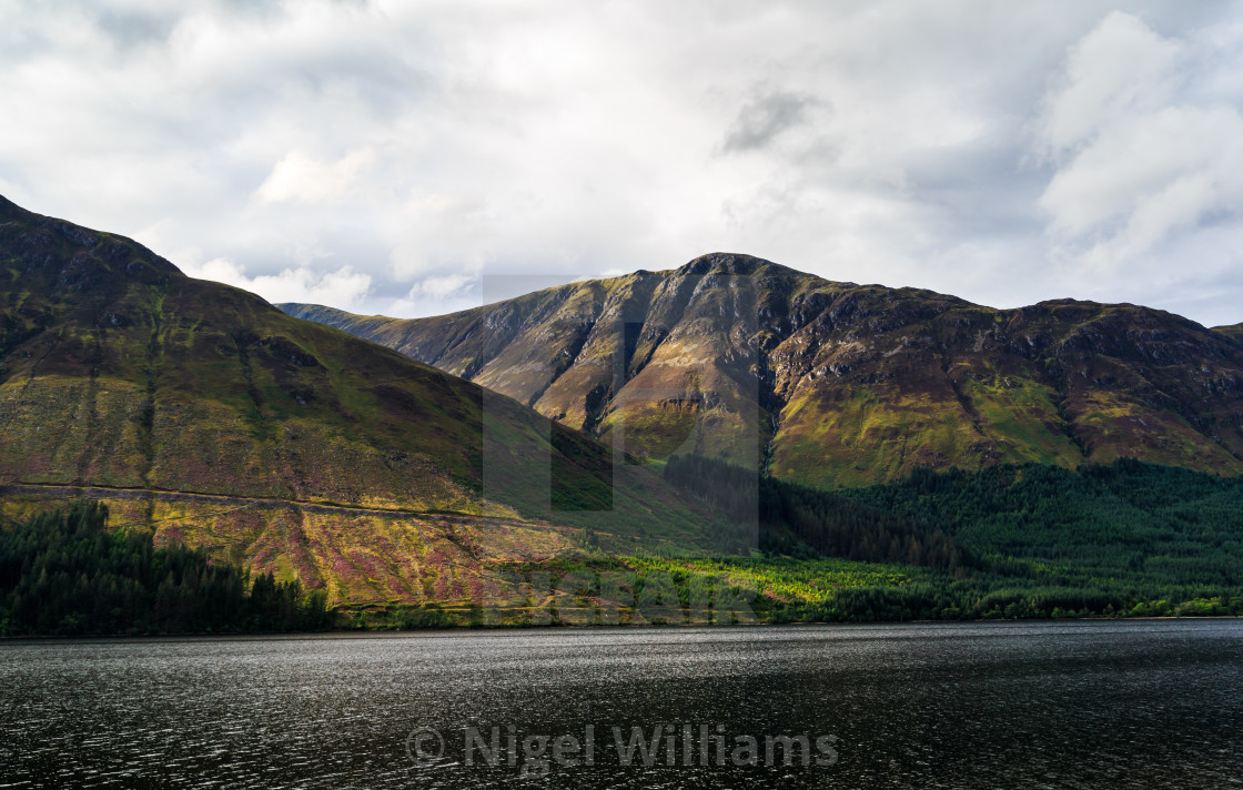 "Sunlight Across the Loch" stock image